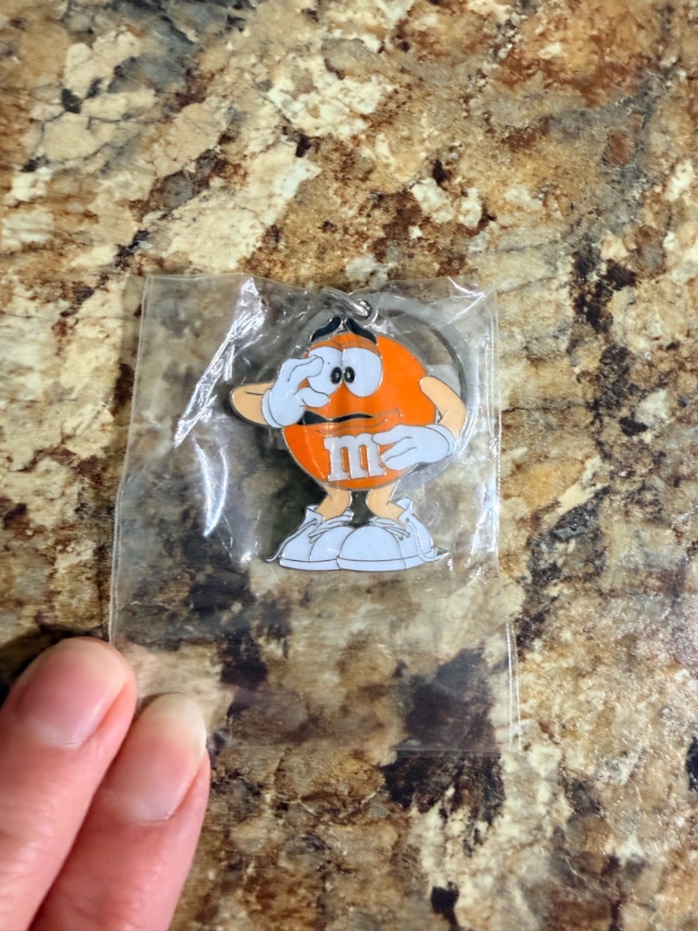 M&M'S Orange Character Enamel Keychain
